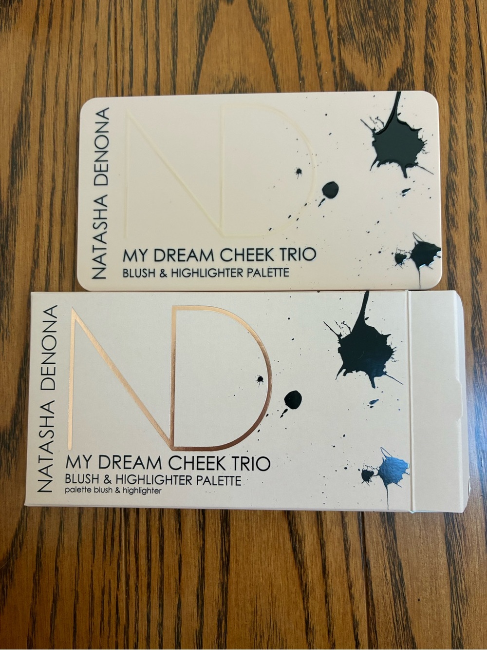 Natasha Denona My Dream Cheek Trio Palette Blush Highlighter Cream Powder